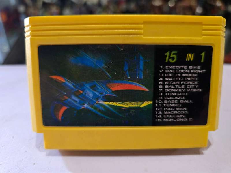 Vintage Tv Game Cartridge Famicom 15 in 1