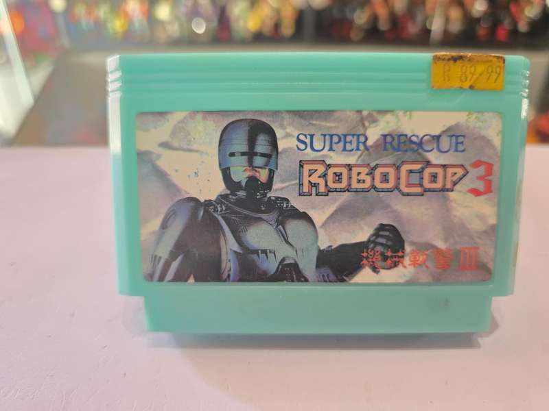 Vintage Tv Game Cartridge Famicom Robocop 3