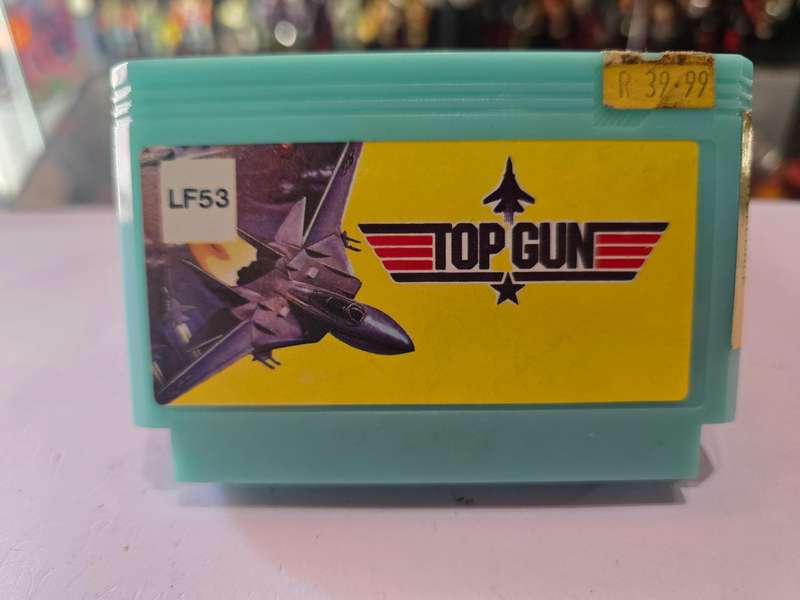 Vintage Tv Game Cartridge Famicom Top Gun