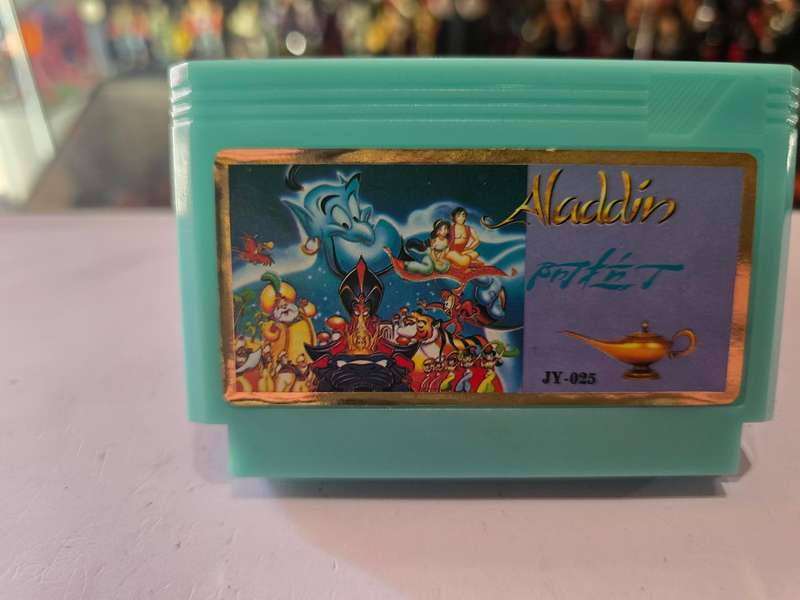Vintage Tv Game Cartridge Famicom Aladdin