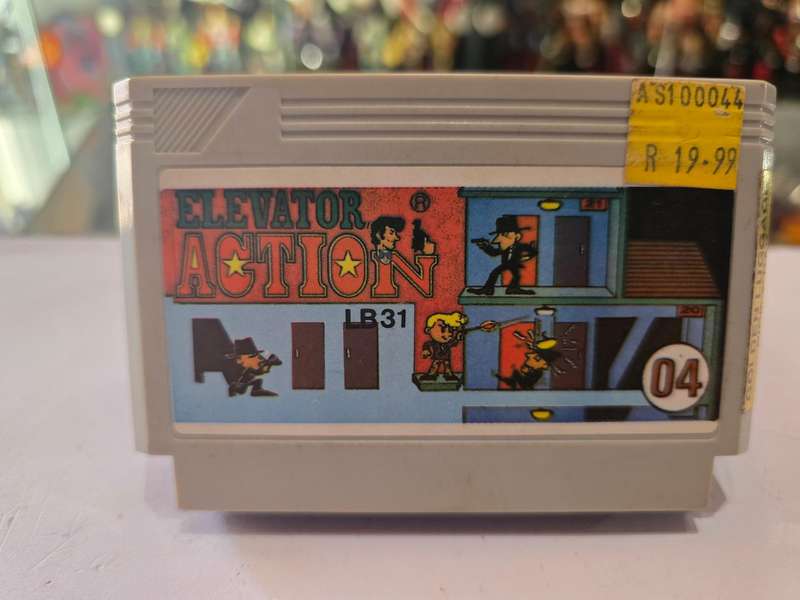 Vintage Tv Game Cartridge Famicom Elevator Action