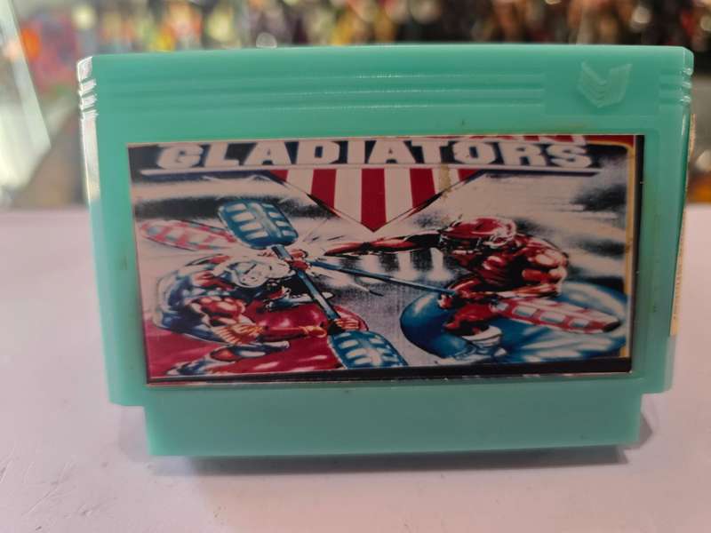 Vintage Tv Game Cartridge Famicom Gladiators