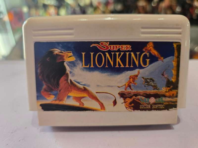 Vintage Tv Game Cartridge Famicom Lion King
