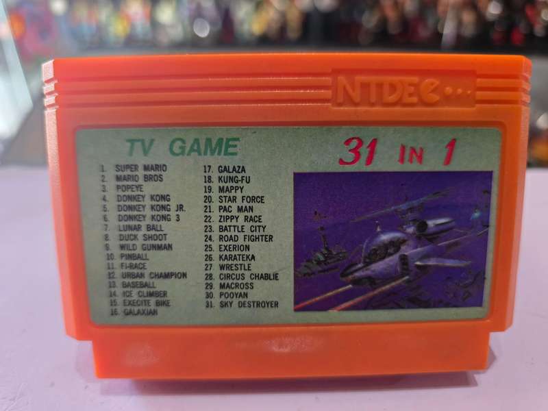 Vintage Tv Game Cartridge Famicom 31 in 1