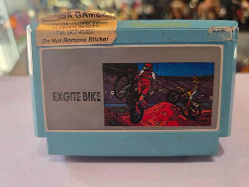 Vintage Tv Game Cartridge Famicom Excite Bike