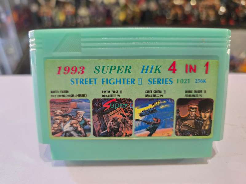 Vintage Tv Game Cartridge Famicom Super 4 in 1