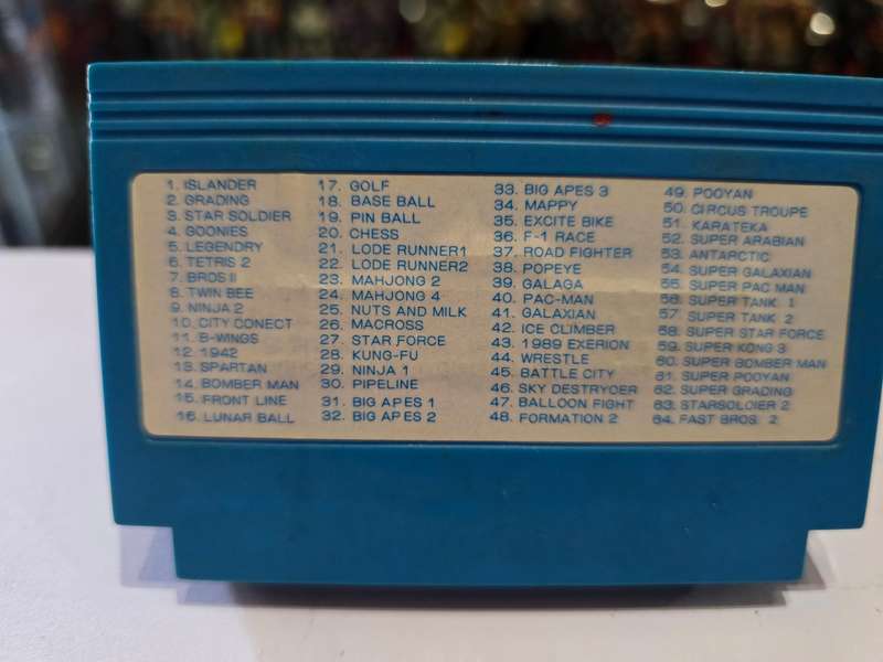 Vintage Tv Game Cartridge Famicom 64 in 1