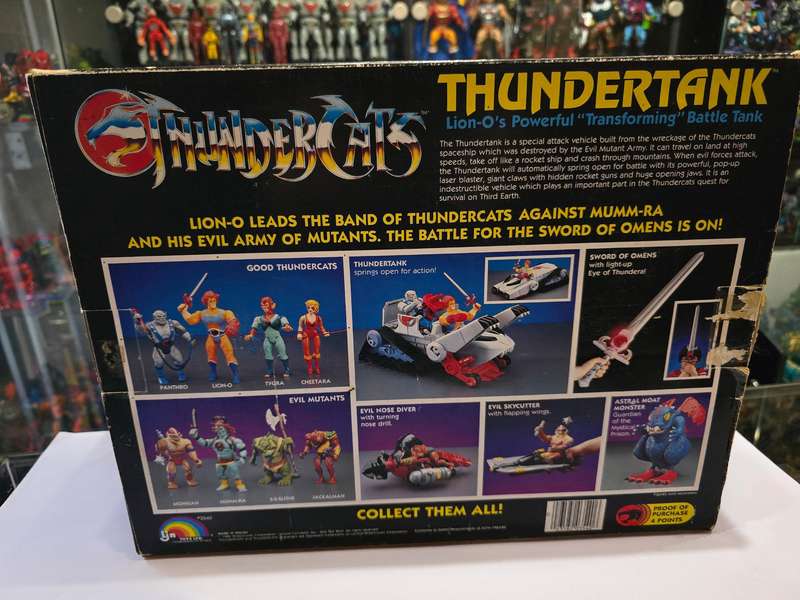 Thundercats 1985 Complete Thundertank With Box Vintage Figure