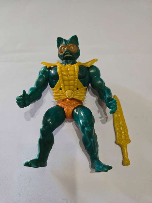 1982 Complete Mer-Man of He-Man-Masters of the Universe 72 (MOTU) Vintage Figure