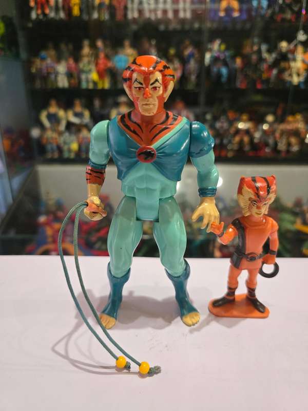 Thundercats 1986 Complete Tygra And PVC Willykat  Vintage Figure 727