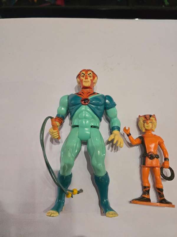 Thundercats 1986 Complete Tygra And PVC Willykat  Vintage Figure 727