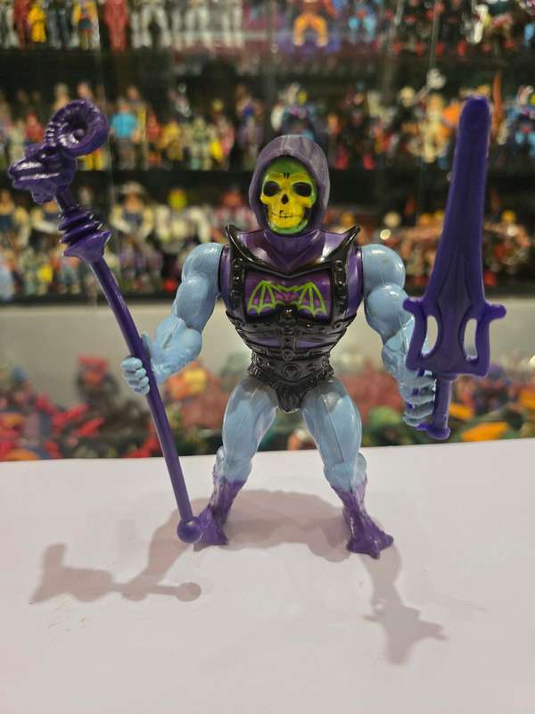 1984 Complete Battle Armor Skeletor of He-Man-Masters of the Universe 49 (MOTU) Vintage Figure