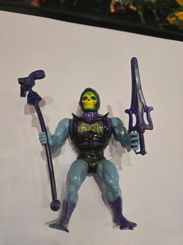 1984 Complete Battle Armor Skeletor of He-Man-Masters of the Universe 49 (MOTU) Vintage Figure