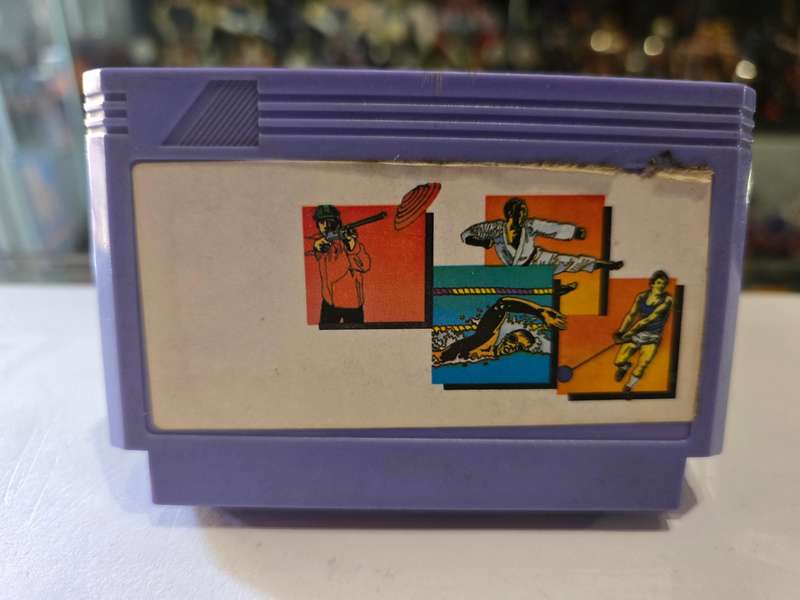 Vintage Tv Game Cartridge Famicom Olympics