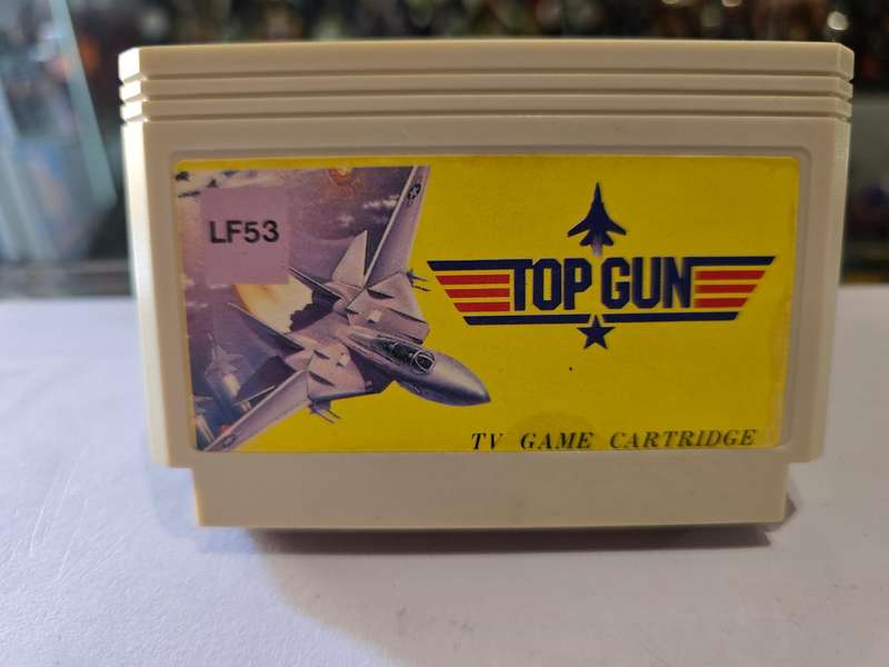 Vintage Tv Game Cartridge Famicom Top Gun