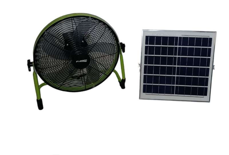 14" Solar Rechargeable Floor Fan