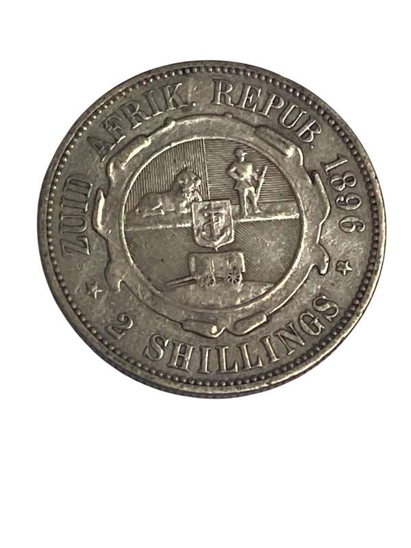 1896 - 2 Shilling - Paul Kruger ZAR