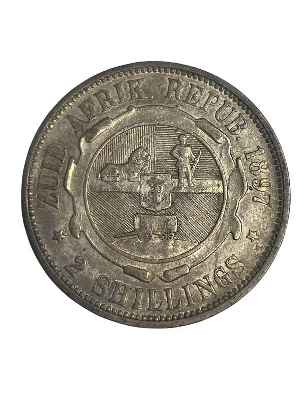 1897 - 2 Shilling - Paul Kruger ZAR