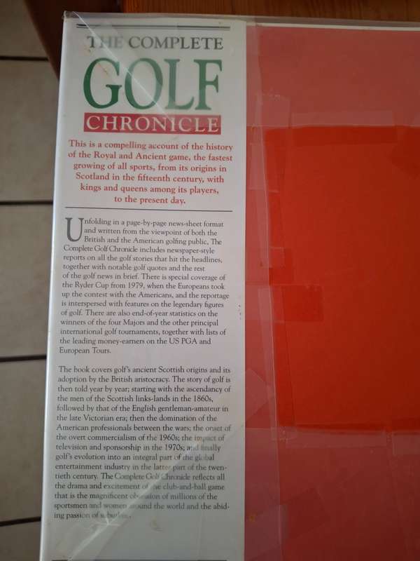 THE COMPLETE GOLF CHRONICLE, Ted Barrett