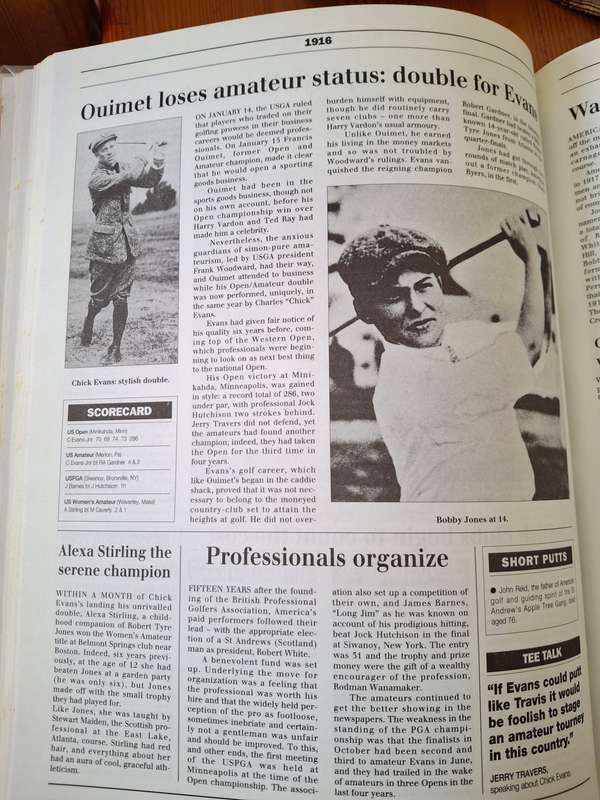 THE COMPLETE GOLF CHRONICLE, Ted Barrett