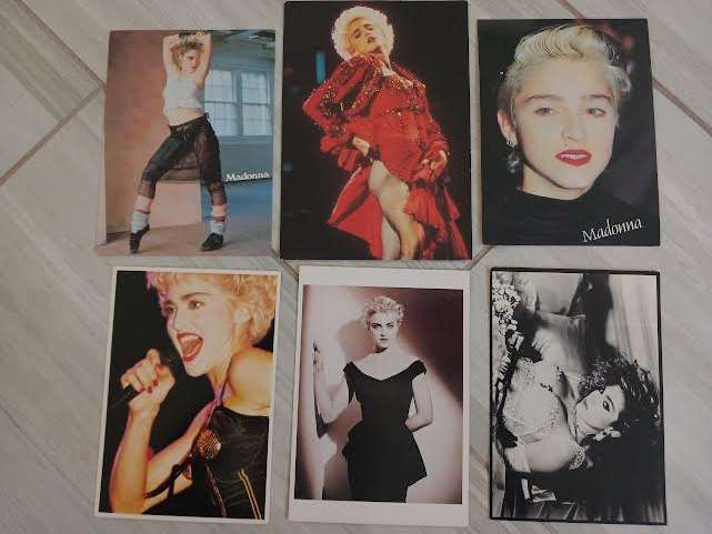 MADONNA POSTCARD'S X 6 - LOT