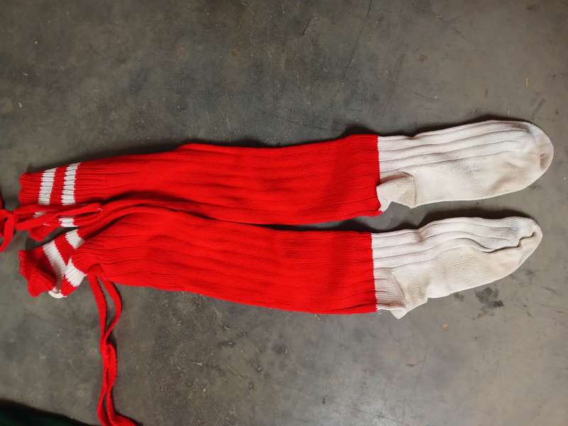 Red Rugby Socks 1980's