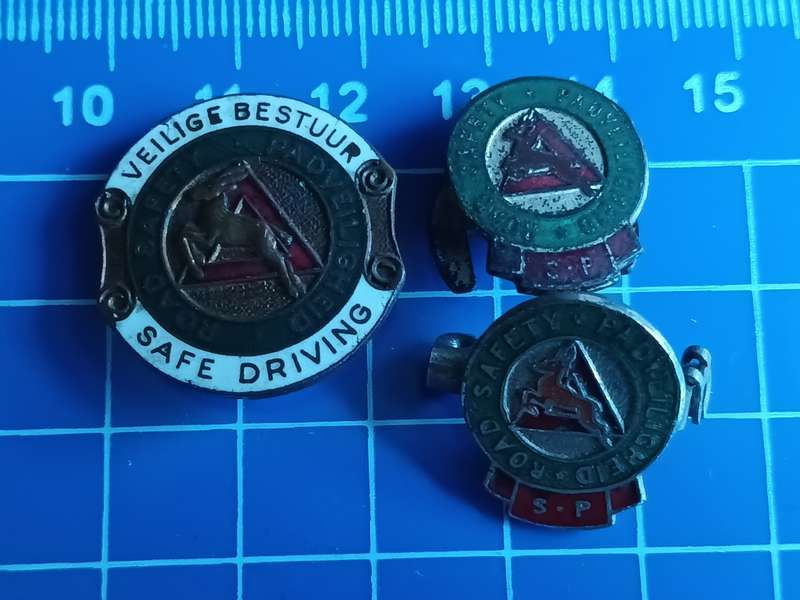 Safe Driving Springbok Badges / Pin Lot