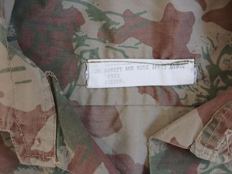 SA POLICE TASK FORCE CAMO SHIRT 1973 - MEDIUM