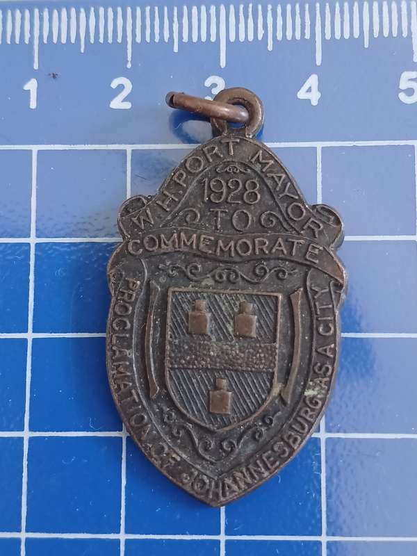 Commemorate Proclamation of Johannesburg as a City 1928 - Medal