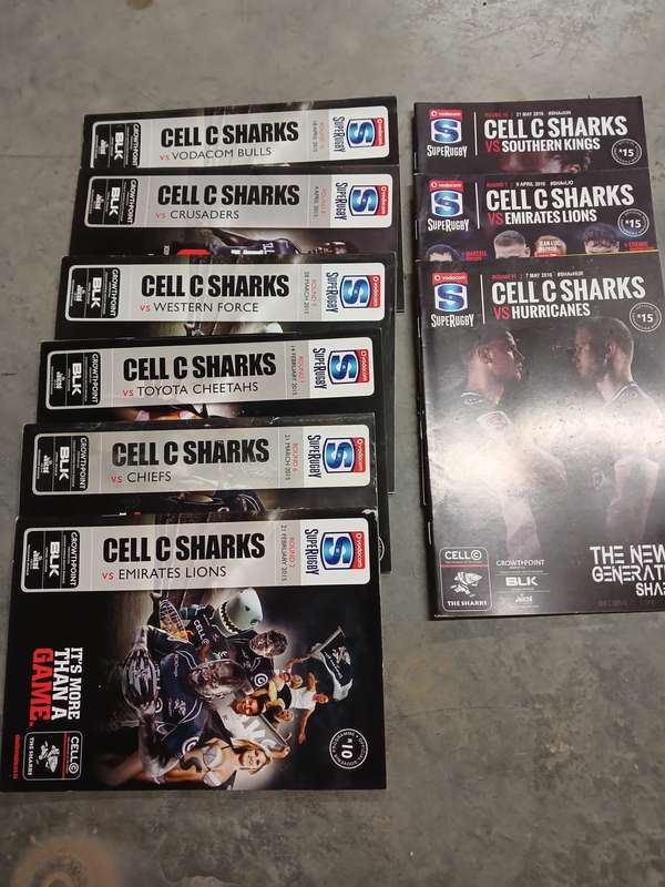 Rugby Programmes Sharks Lot