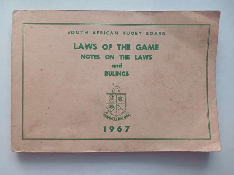 SA Rugby Law Book 1967