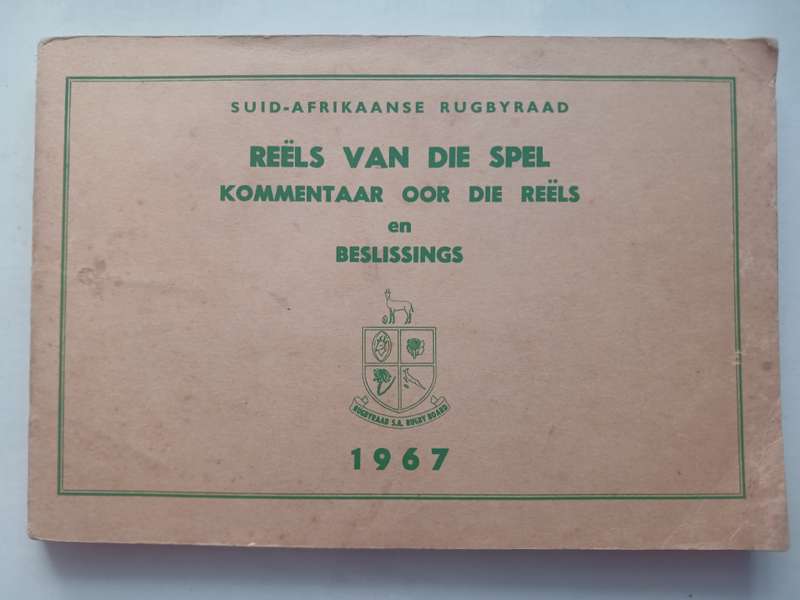 SA Rugby Law Book 1967