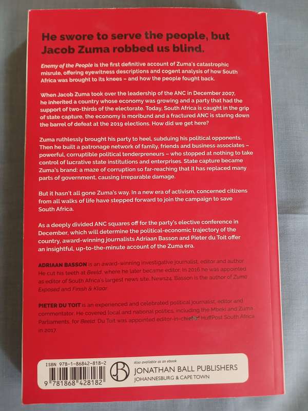 Book - Enemy of the People by Adriaan Basson & Pieter du Toit