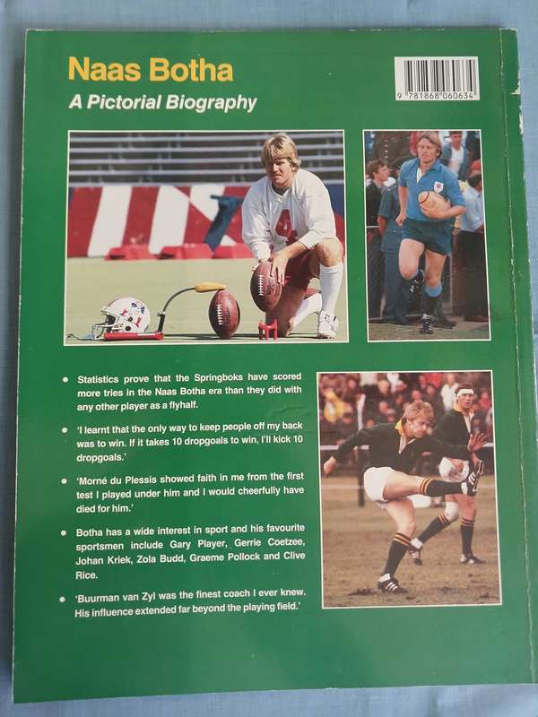 Rugby Book - Naas Botha Rugby's Golden Boy