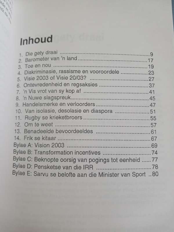Rugby Book - Struggle Rugby