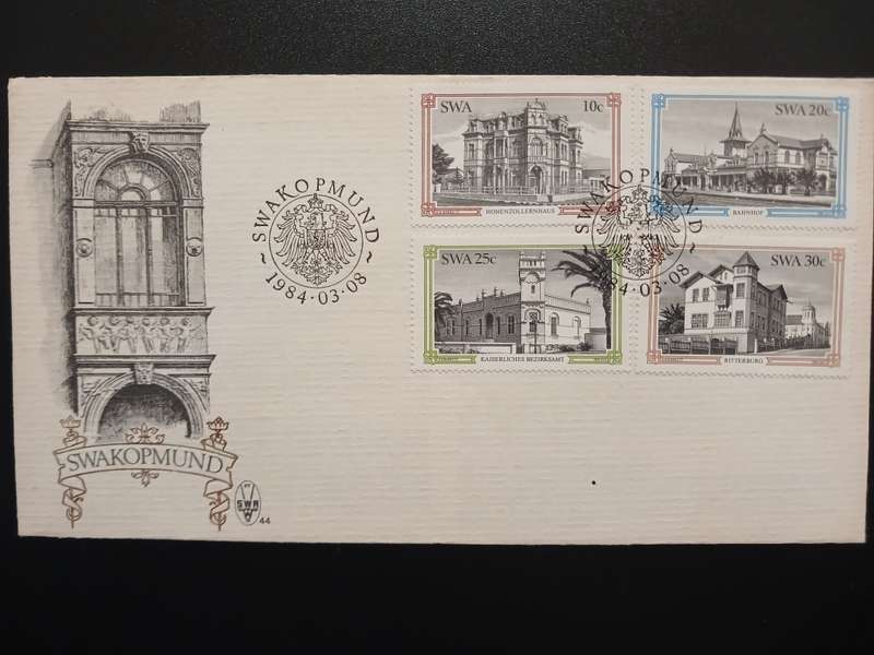 SWA Stamps - 1984 Buildings FDC