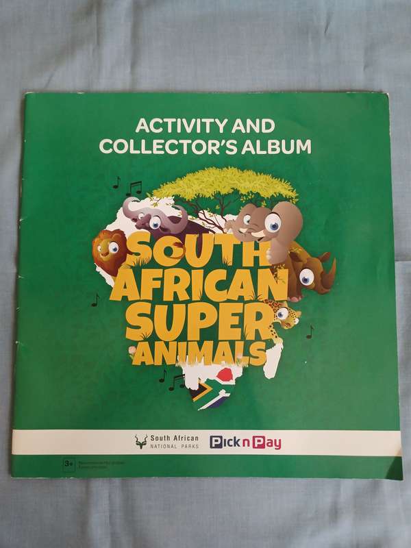 Book - South African Super Animals (Empty with no animal stickers)