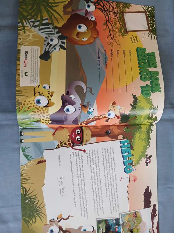Book - South African Super Animals (Empty with no animal stickers)