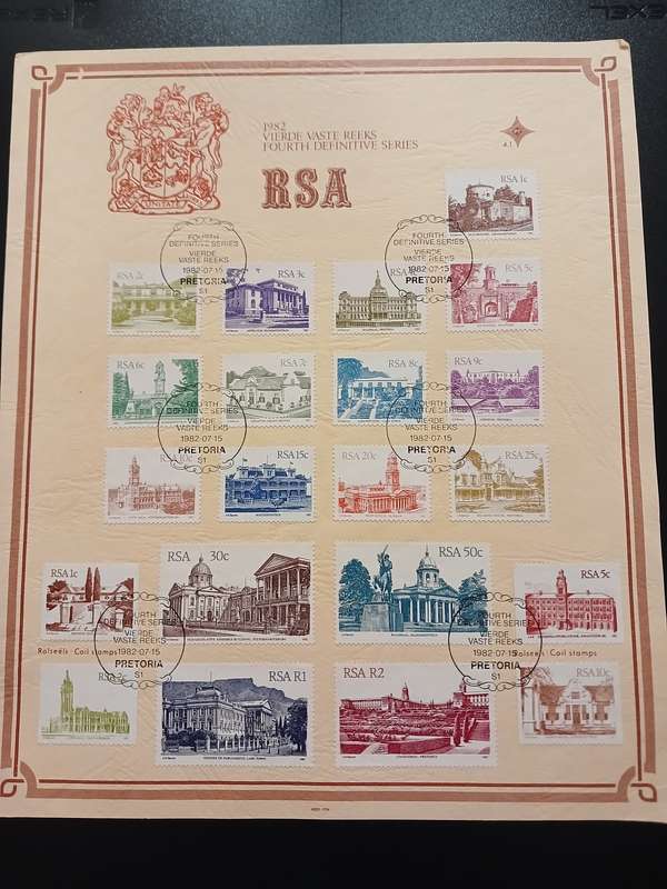 SA Stamps - 1982 Buildings + Booklet