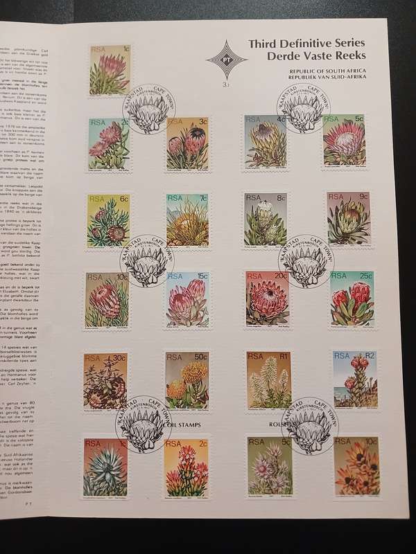 SA Stamps - Proteas + Booklet 3th Series + Folder + Envelope