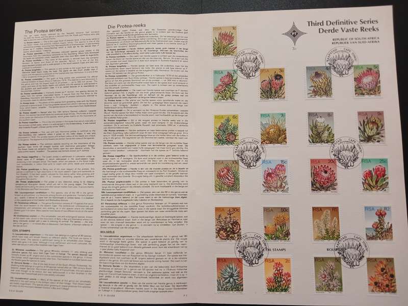 SA Stamps - Proteas + Booklet 3th Series + Folder + Envelope