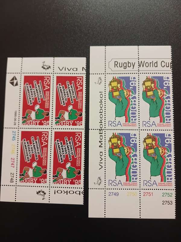 SA Stamps - 1995 Rugby