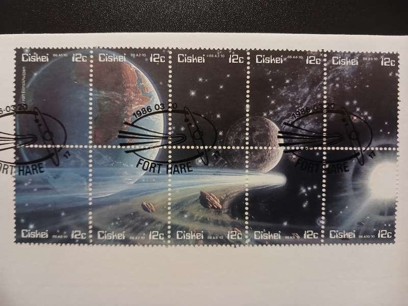 Ciskei Stamps - 1986 Fort Hare - Space FDC