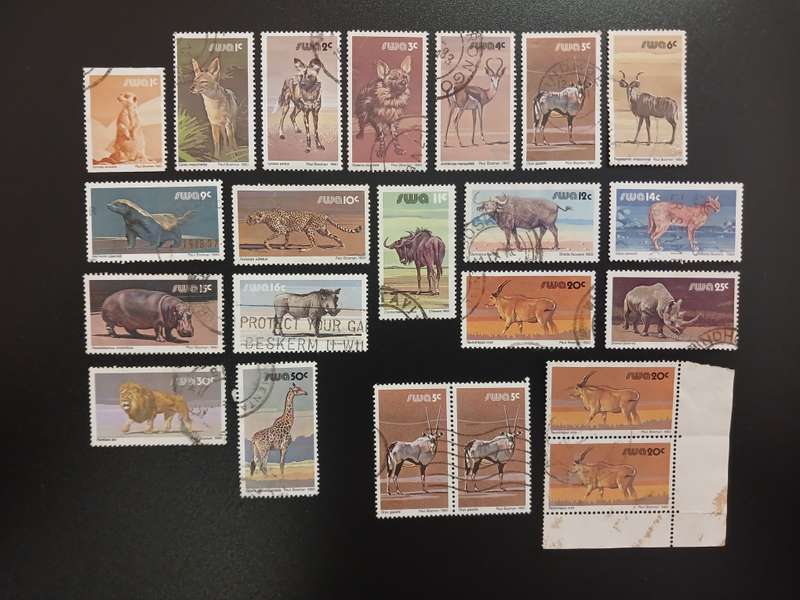 Stamps - SWA South West Africa - Animal Lot