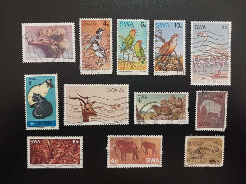 Stamps - SWA South West Africa - Animal Lot