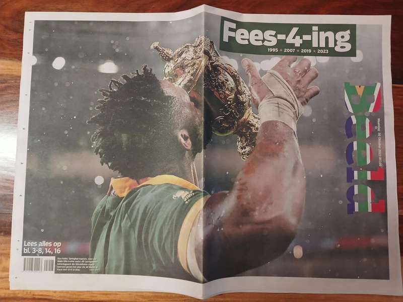 News Paper -  Springboks 2023 Rugby World Cup