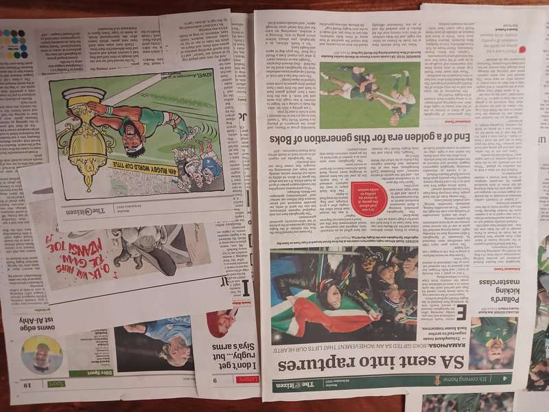 News Paper -  Springboks 2023 Rugby World Cup