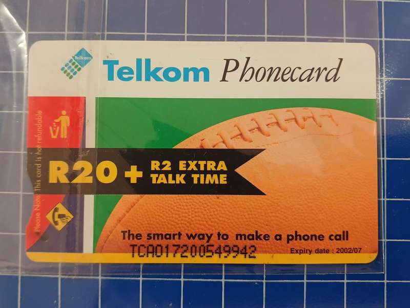 Phone Card Telkom Rugby 2000