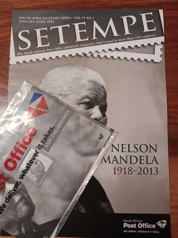 Magazine Setempe + Stamp -  Nelson Mandela