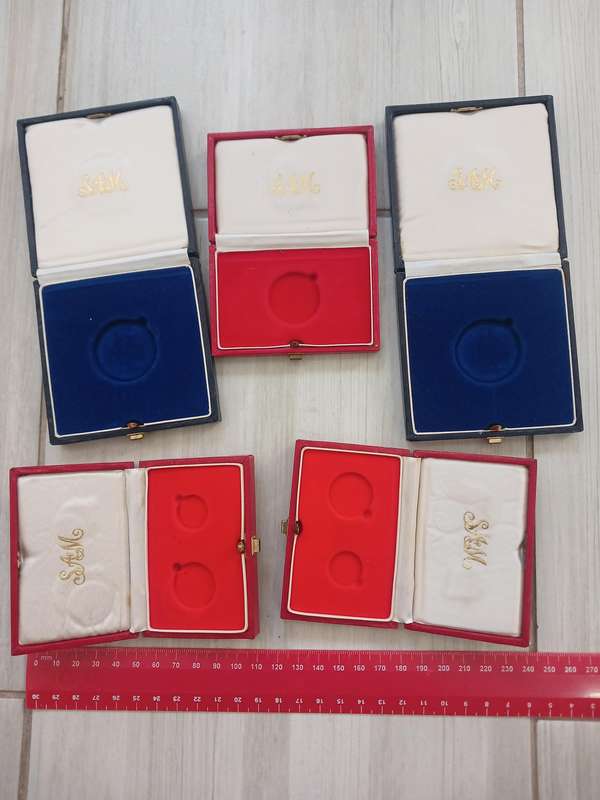 SA Mint Coin Empty Holders / Boxes Lot
